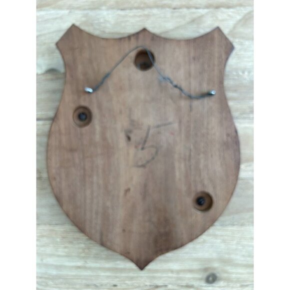 Vintage USN Navy Wood Wall Plaque Service Force US Atlantic Fleet Painted Cast - Picture 2 of 2